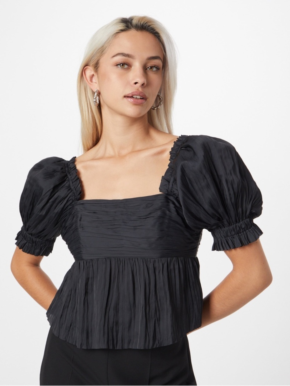 FRAME Puff Sleeve Empire Waist Blouse | Size Medium